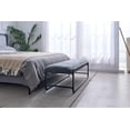 thumbnail image 7 of Nathaniel Home Upholstered Bedroom Benches, 60 inch Kids Ottoman Vegan Leather Footrest Stool, Accent Bench for Entryway Bedroom End of Bed, Dark Gray, 7 of 7
