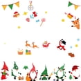 thumbnail image 3 of Decoraciones navideñas para ventanas electrostáticas de Papá Noel y alces, para vacaciones, decoración de fiestas, 3 of 5