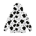 thumbnail image 6 of MexChoioe Cow Print Hoodie for Kids Long Sleeve Hooded Sweatshirt with Big Pocket Fall Winter Holiday Casual Pullover Hoodies for Boys and Girls, 6 of 6