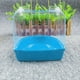 thumbnail image 4 of Baño para loros, 12,5 × 13 × 13,5 cm, baño para pájaros azul, baño para loros para mascotas, accesorios para jaulas de pájaros, espejo de baño, caja de ducha, jaula JM, 4 of 5