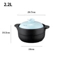 thumbnail image 2 of Household Ceramic Cooking Pots and Pans High Temperature Resistant Casserole Tiles Stew Pot for Open Flame Gas Cooker, 2 of 11