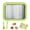 Green, variant on Portable Rolled Ice Cream Maker - DIY Freeze Dessert Board with 2 Scrapers, Stainless Steel Tray for Yogurt & Gelato