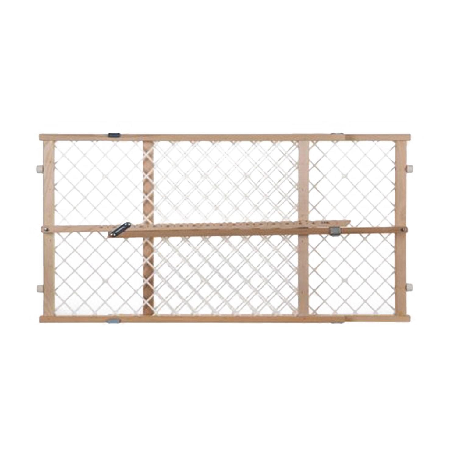 Barrière à clôture Installation à Pression Cadre Solide en Bois Mailles en forme de losange de North States, pour les enfants et les animaux domestiques 23 H x 26,5-42 l (po)
