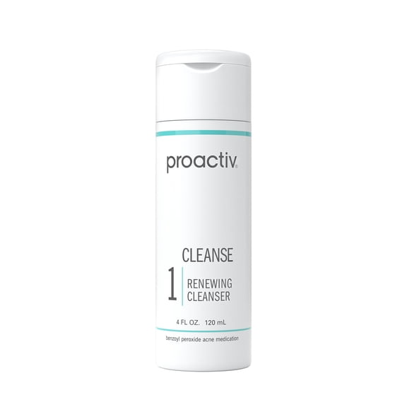 Proactiv Solution Renewing Cleanser, Daily Acne Cleanser with Benzoyl Peroxide and Exfoliating Beads, 60-Day Supply, 4 Fl Oz