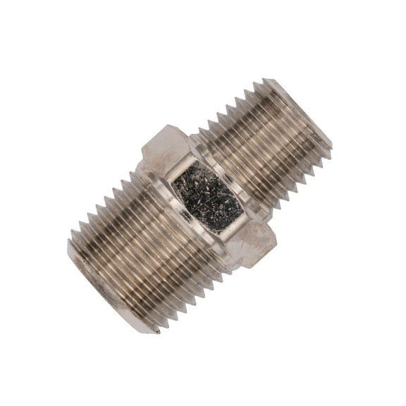 Flo Supply 3/8" NPT x 1/4" NPT Straight Fitting - Male/Male