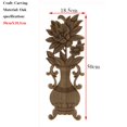 thumbnail image 2 of Talla de madera Jarrón Tallado Calcomanía Esquina larga onlay aplique Puerta sin pintar muebles en madera Decorativo Estatuillas de madera Artesanía, 2 of 7