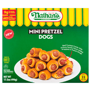 Nathan's Mini Pretzel Dogs, Frozen Snack
