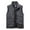 Gray, variant on JTieacloth Big And Tall Shirts Men's Jacket Vest Overalls Vest M Ulti Pocket Outdoor Casual Solid Color Slim Stand C Ollar Comfortable