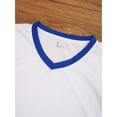 thumbnail image 5 of YONGHS Kids Boys Soccer Jersey with Shorts Set Football Basketball Sports Team Training Uniform White 7-8, 5 of 7