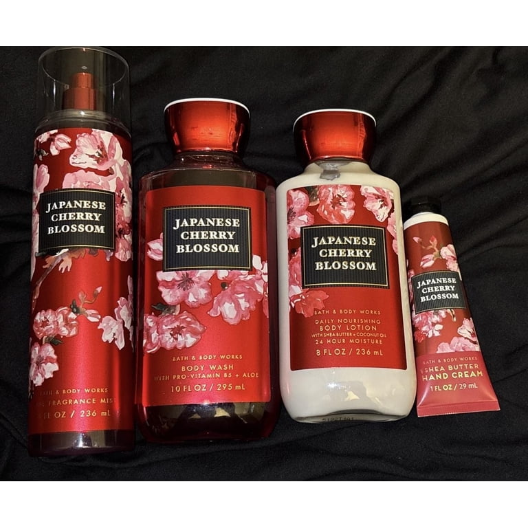 Bath & Body Works Gift Set Japanese Cherry Blossom 5 Piece Gift