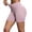 *1-Pink, variant on VBVC Women's Butt Lifting Yoga Shorts,Stretchy Seamless Shorts For Women,Ladies Summer High Waist Running Athletic Shorts with Pockets,Black,S-2XL