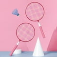 thumbnail image 1 of OUNONA Childrens Racket Pink Iron Alloy 1 Set, 1 of 7