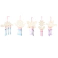 thumbnail image 2 of Shisuyan DIY Wind Bell Wooden Cartoon Shape 5Pack 3.9x3.1in, 2 of 8
