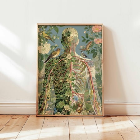 Classic Medical Anatomy Poster, Unframed Paper Poster 8x10in