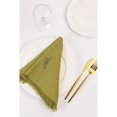 thumbnail image 5 of Holzlrgus Handmade Cloth Napkins, Linen Cloth Napkins with Fringe, 18 x 18 Inches Set of 4 Versatile Handmade Square Rustic Fringe Napkins for Dinner, Wedding and Parties, Grass Green, 5 of 5