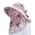 thumbnail image 1 of Sombrero de ala ancha para mujer, transpirable, con protección UV, ligero y con cubrebocas para verano al aire libre, perfecto para recoger té y uso diario., 1 of 5
