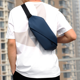 thumbnail image 5 of Riñonera impermeable, bolsa de cintura con cinturón de moda para gimnasio al aire libre con correas ajustables con cremallera, azul, 5 of 5