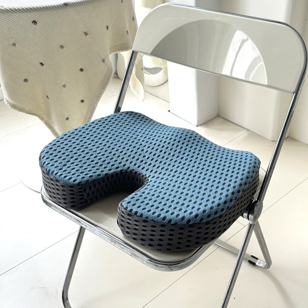Cojín de silla de oficina hermoso cojín de silla de cadera de verano transpirable de algodón con memoria cojín de silla sedentaria cojín de pedo cojín de asiento de malla no es sofocante