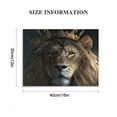 thumbnail image 3 of Nawypu Lion Canvas wall Art Black and White Abstract King Lion with Crown Wall Decoration Animal Lion Head Portrait Living Room Bedroom Bathroom Kids Room Decoration Gift Wall Decor Painting, 3 of 6