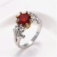 thumbnail image 2 of QQTDFG S925 Silver White Gold Plated Blue Zircon Women Rings Men Rings Party Gift J081-8-Blue, 2 of 5