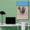 thumbnail image 2 of Cuadro Canva Pixtreats Tipo Galería Elefante Y Gacelas 60X90 cm, 2 of 4