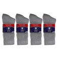 thumbnail image 6 of 12 Pairs of Non-Skid Diabetic Cotton Crew Socks with Non Binding Top (Gray, Sock Size 10-13), 6 of 7