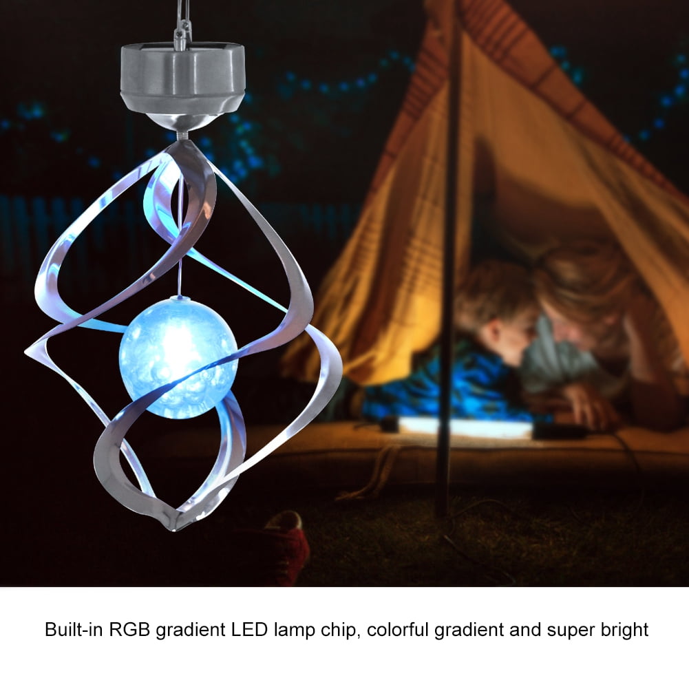 ESTINK LED Color Changing Solar Hanging Light Waterproof Wind Chimes Light Lamp Outdoor Decoration,Solar Wind Chimes,Solar Light