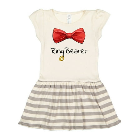 

Inktastic Ring Bearer- red bow tie Gift Toddler Girl Dress
