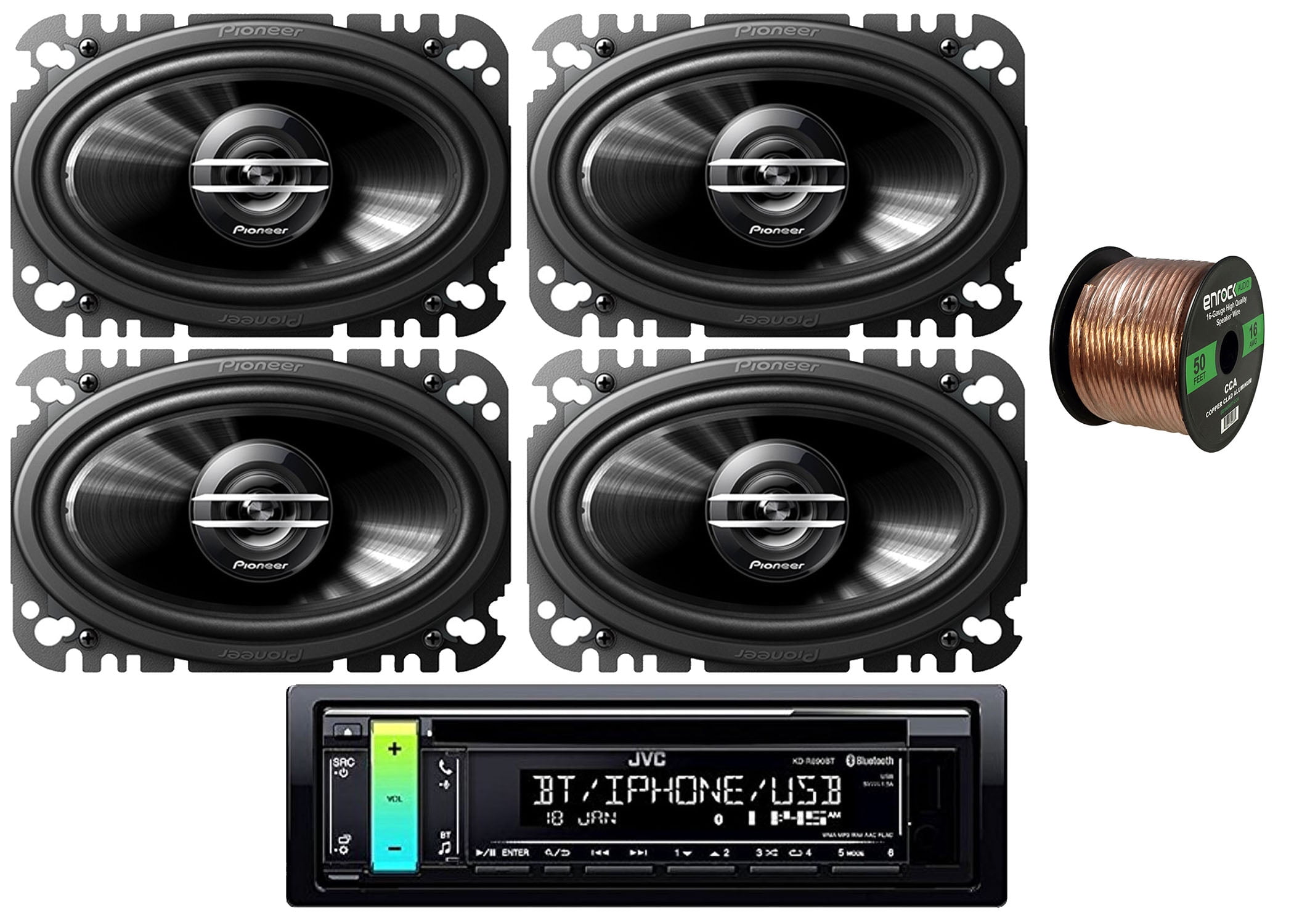 4x10" 400W Car Speakers Package NEW BOSS CH6520 6.5" 250W + 2 4x6" 250W + 2 2 