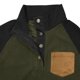 thumbnail image 4 of Sudadera sin capucha para hombre, estilo casual, con mangas raglán y cuello alto, de pana, con bloqueo de color, para exteriores, sin sombrero, de poliéster., 4 of 8