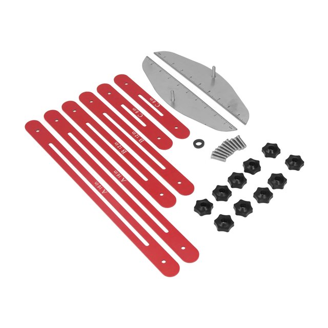 Stair Jig, Folding Stair Treads Gauge Reusable Stretchable Joints For Risers Red
