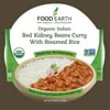 Food Earth-ORGANIC Ready to Eat Indian Meals (6-Pack)–Organic Indian Red Kidney Beans Curry with Steamed Rice–10.58oz Microwavable Tray, Non-GMO, Dairy Free, Gluten Free, Vegetarian Meal In 90 Seconds