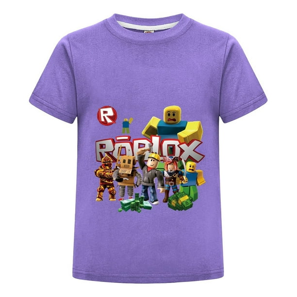 Playera Infantil de Roblox con Diseño de Videojuego, Camiseta Gamer para Niño, Ropa Suave y Ligera, Perfecta para Regalo