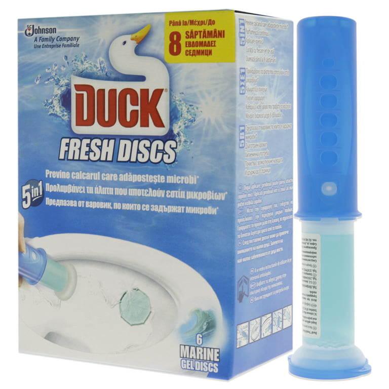 Duck Toilet Gel Discs Marine Fragrance Unisex 6 PC