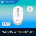 thumbnail image 3 of Souris Sans Fil avec Bouton Raccourci AI CoPilot Blanc, 3 of 7