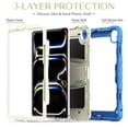 thumbnail image 4 of XYX For iPad Pro 13 inch Case 2024 (M4), 3in1 Heavy Duty Shockproof Tablet Case with Stand, Shoulder Strap, Cream Navy, 4 of 7
