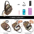 thumbnail image 5 of FORMRS Crossbody Bag for Women Quilted Travel Shoulder Cell Phone Purse with Chain Strap Handbag, Yellow Floral, 5 of 7