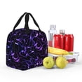 thumbnail image 4 of KLL Galaxy Lightning Print Insulated Lunch Bag Women, Reusable Cute Tote Lunch Box for Adult & Men, Leakproof Cooler Lunch Bags for Work Office Travel Picnic, 4 of 5