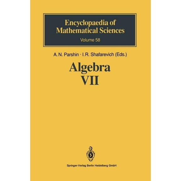 Encyclopaedia of Mathematical Sciences Algebra VII: Combinatorial Group Theory Applications to Geometry, (Paperback)
