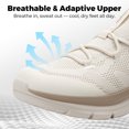 thumbnail image 6 of Fittington Men's Extra Wide Walking Shoes - Mens Slip on Shoes with Arch Support & Thick Cushioned Sole for Plantar Fasciitis, Swollen feet, Bunions, 6 of 12