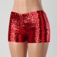 thumbnail image 4 of WAYUTE Women's Shorts New Sequins Beads Ds Performance Dress Performance Dress Set Shorts, 4 of 8