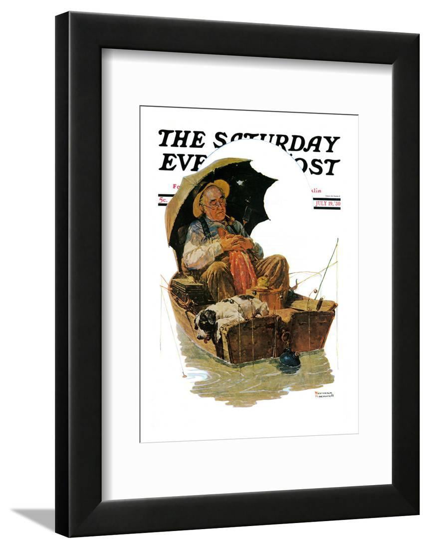 Vintage Reproduction of "The Runaway From 1958 Art Decor Norman Rockwell Print 