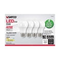 thumbnail image 2 of 4Pk - 5W A19 LED 3000K Dimmable E26 Medium base 230 deg. Beam Angle - 40w equiv, 2 of 7