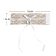 thumbnail image 6 of MINKUROW Day Napkin Rings Set of 4, Lace Burlap Napkin Ring,Pearl Linen Farmhouse Serviette for Valentines’ Day,Daily Use and Decor Lace Pearl, 6 of 6