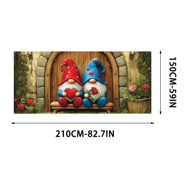 Yhmxh Home Decor Garage Door - Romantic Heart-shaped Background Garage Decorative Hanging Suitable For Party Decorations Welcome Home Decorations Spring Decor