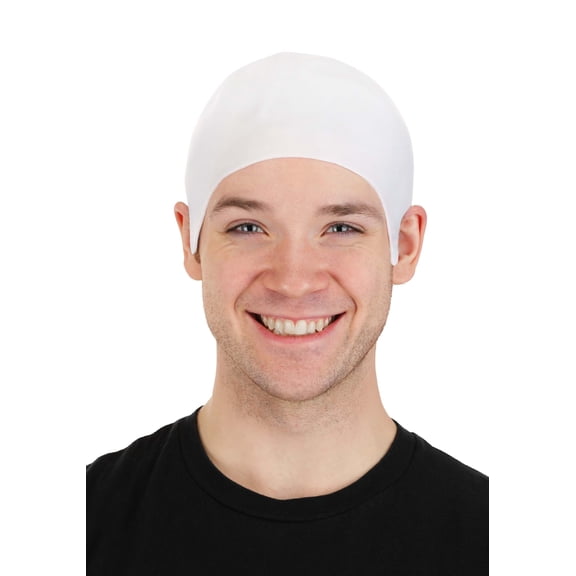 Adult White Costume Bald Cap