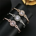 thumbnail image 6 of SUSHANG Zircon Adjustable Bracelet Stainless Chain Link Size Zirconia Bracelet Bracelets, 6 of 8
