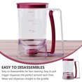thumbnail image 3 of WASHWEPE 1Set Muffin Batter Dispenser for Home Bakers Food Grade Plastic Easy Cleaning Kitchen Tool, 3 of 8
