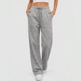 thumbnail image 5 of PInxai Sweatpants for Women Drawstring Elastic Waisted Casual Workout Pants Comfy Athletic Running Gym Pants with Pockets,Gray,XL, 5 of 6