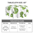 thumbnail image 5 of XMXT Waterproof Round Table Cloth, Cartoon Green Dollar Sign Tablecloth Polyester Table Cover for Home Kitchen Dining Party Room Decor, 60 inches, 5 of 8